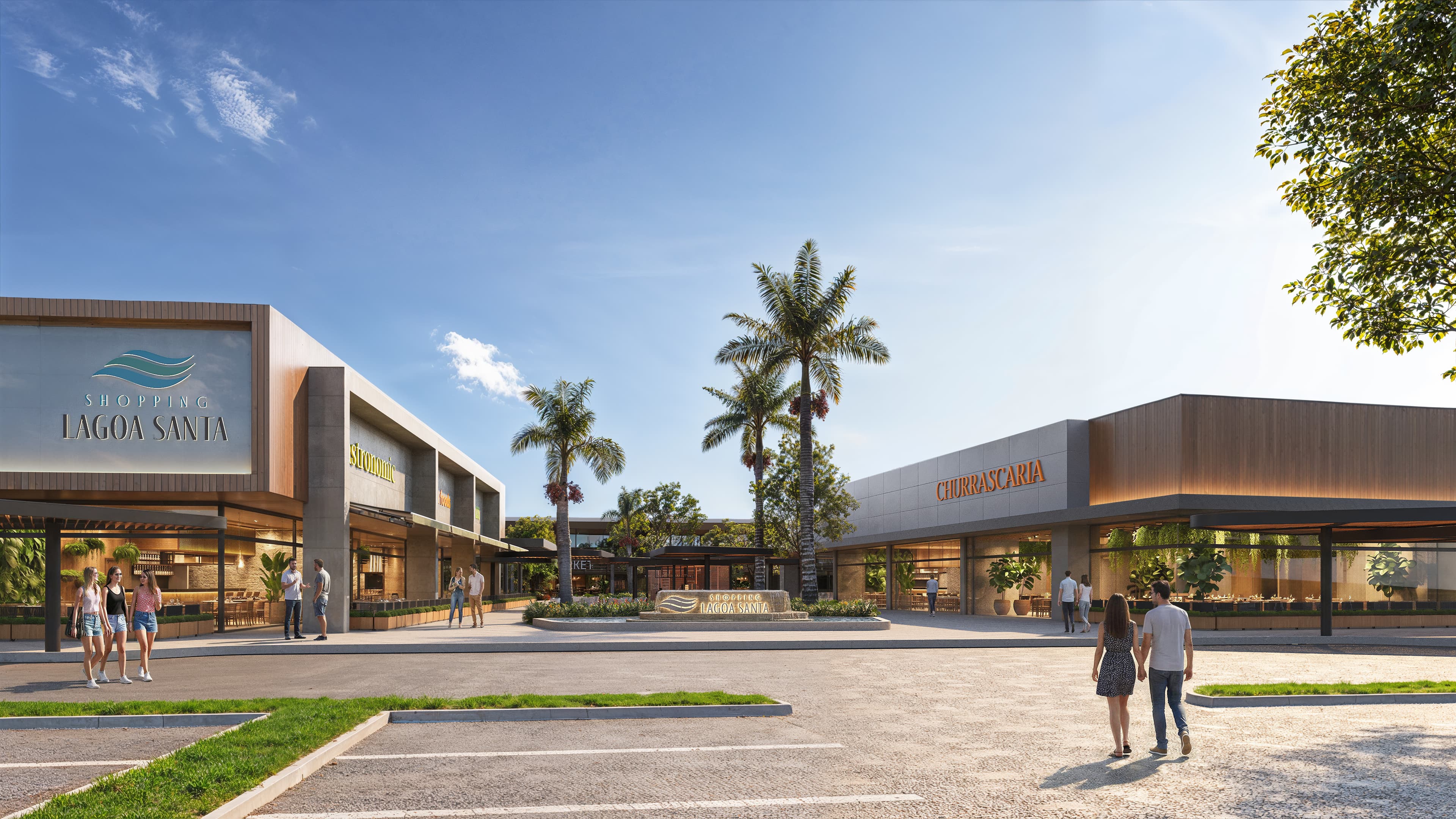 Ilustração do shopping